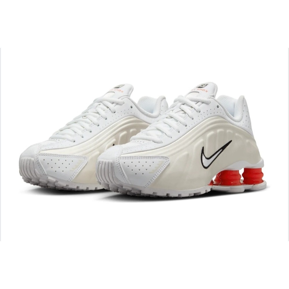 Nike Shox R4 GS‎ White Phantom Red CW22626-102 Size 5.5Y UK 5 EUR 38 NIB